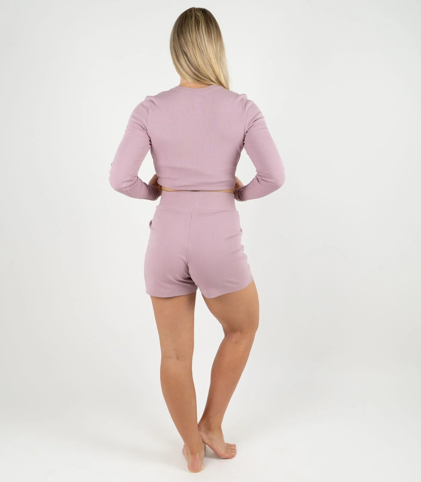 Organic Cotton Ribbed Shorts - Image 43