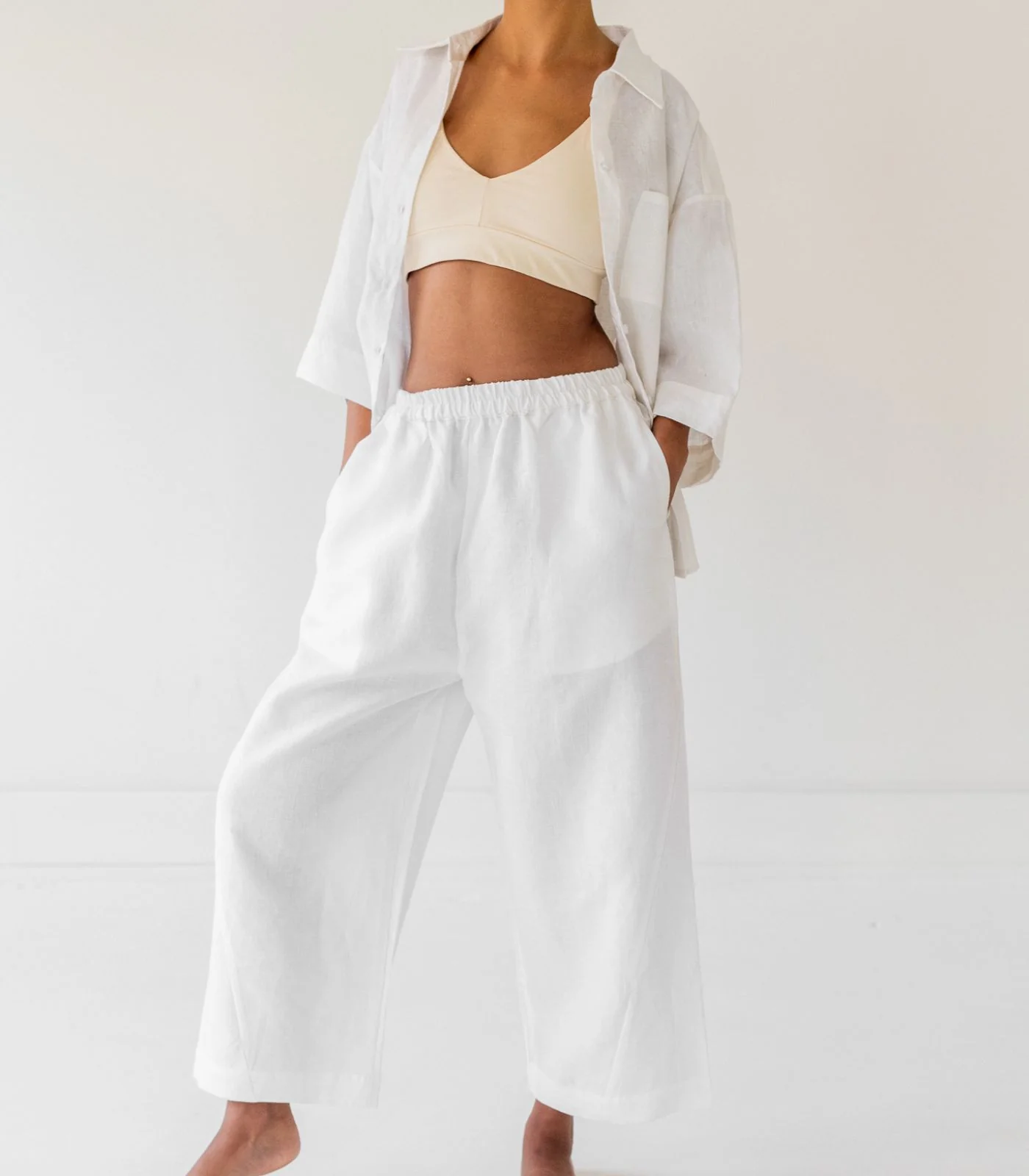 Organic Linen Balloon Lounge Pants - Image 20