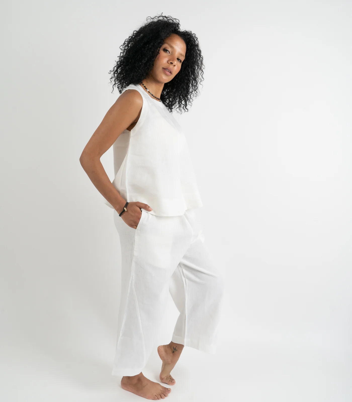 Organic Linen Balloon Lounge Pants - Image 22