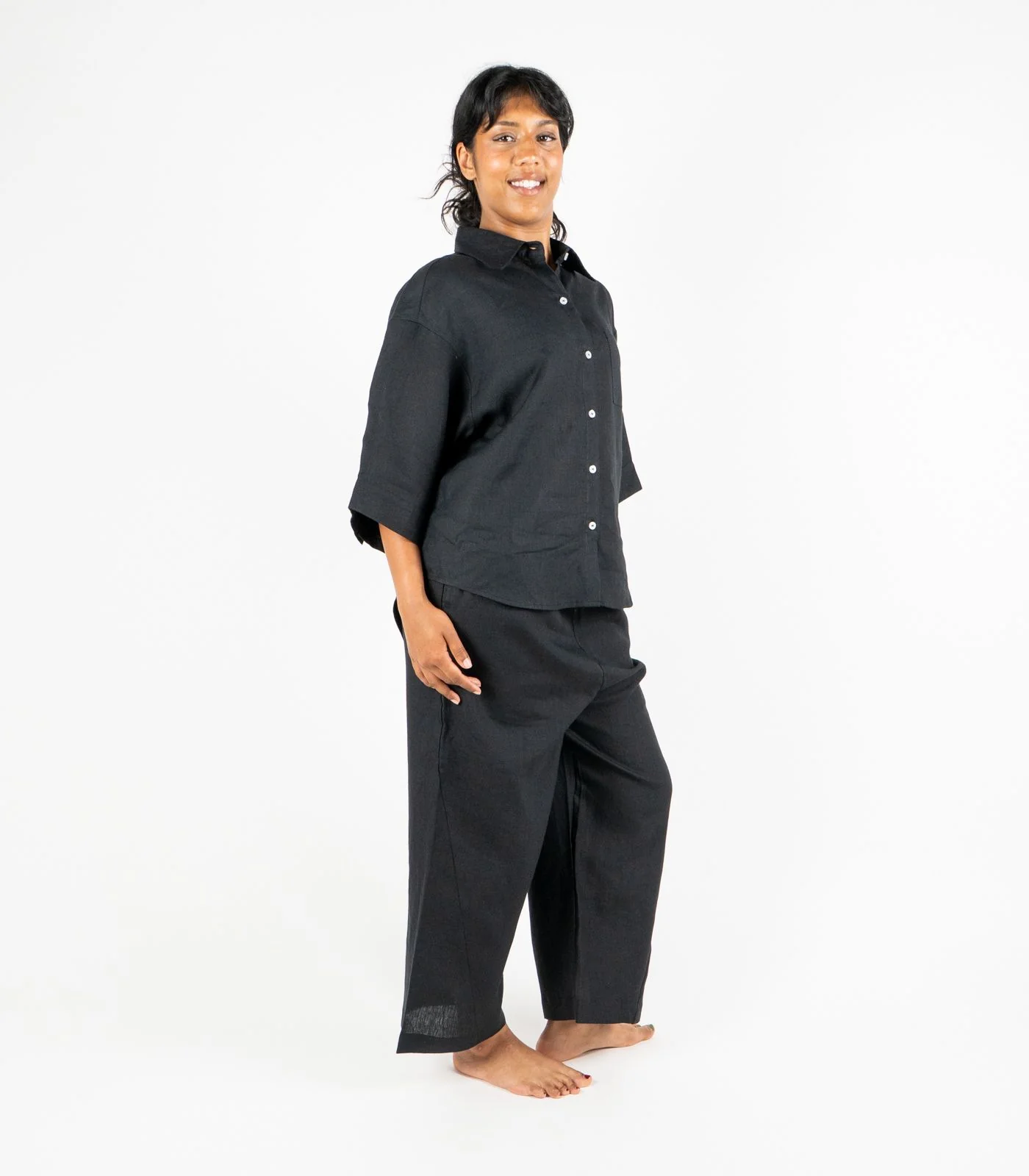 Organic Linen Balloon Lounge Pants - Image 5