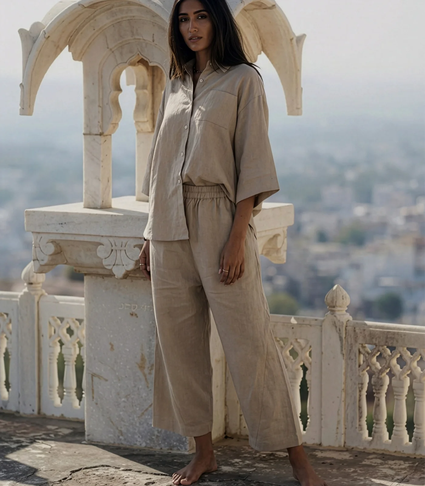 Organic Linen Balloon Lounge Pants - Image 9