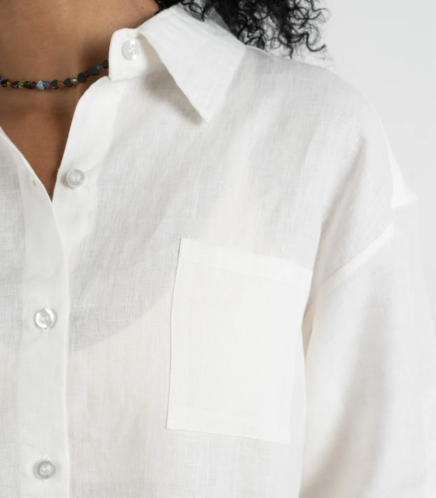 Organic Linen Lounge Shirt - Image 25