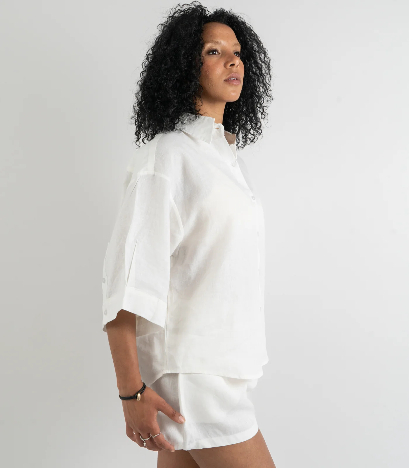 Organic Linen Lounge Shirt - Image 27
