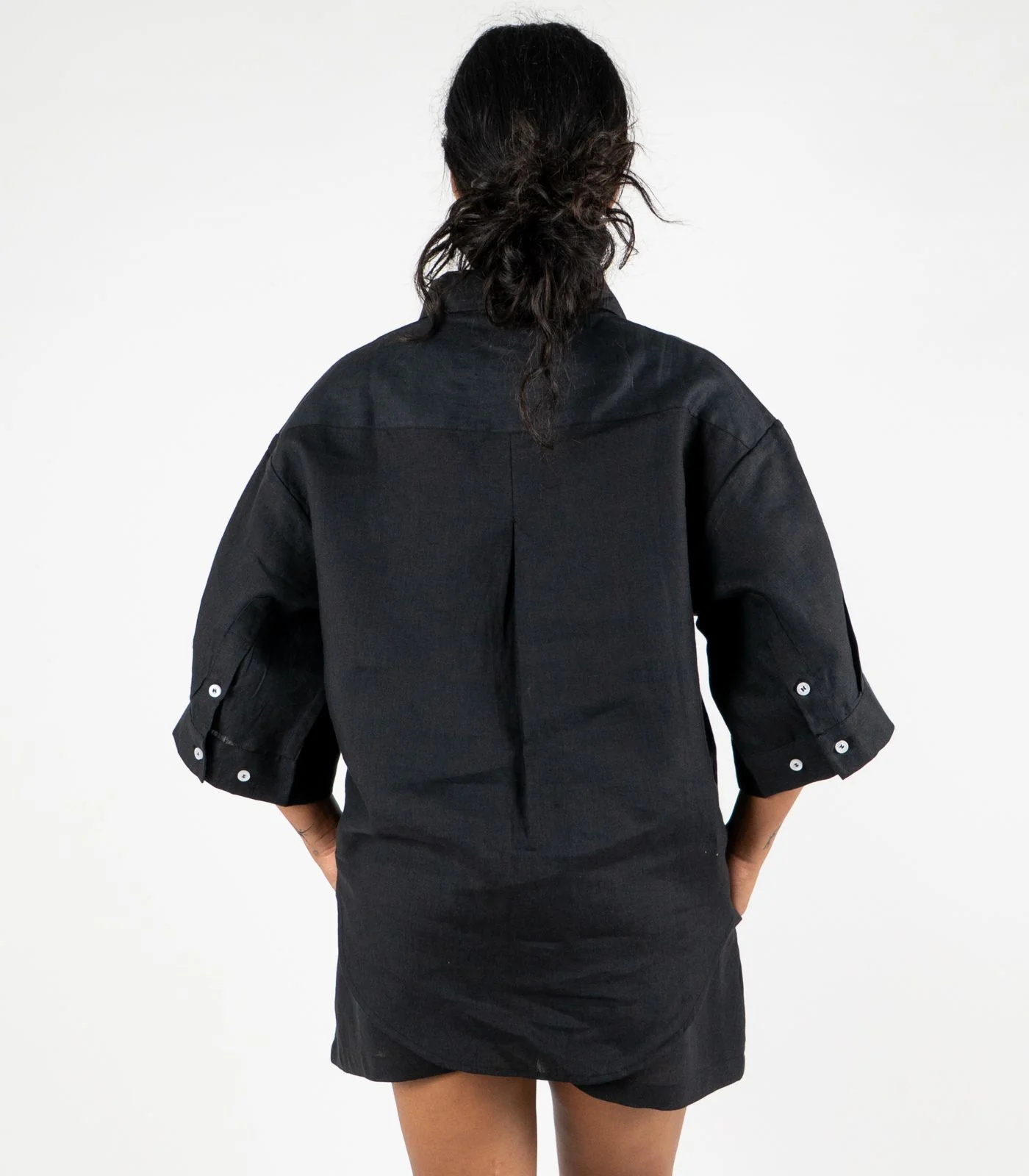 Organic Linen Lounge Shirt - Image 38