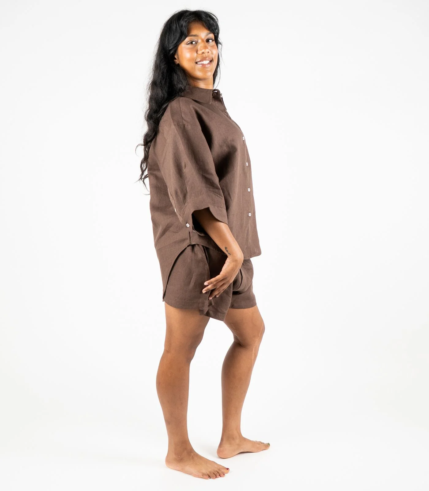 Organic Linen Lounge Shirt - Image 6