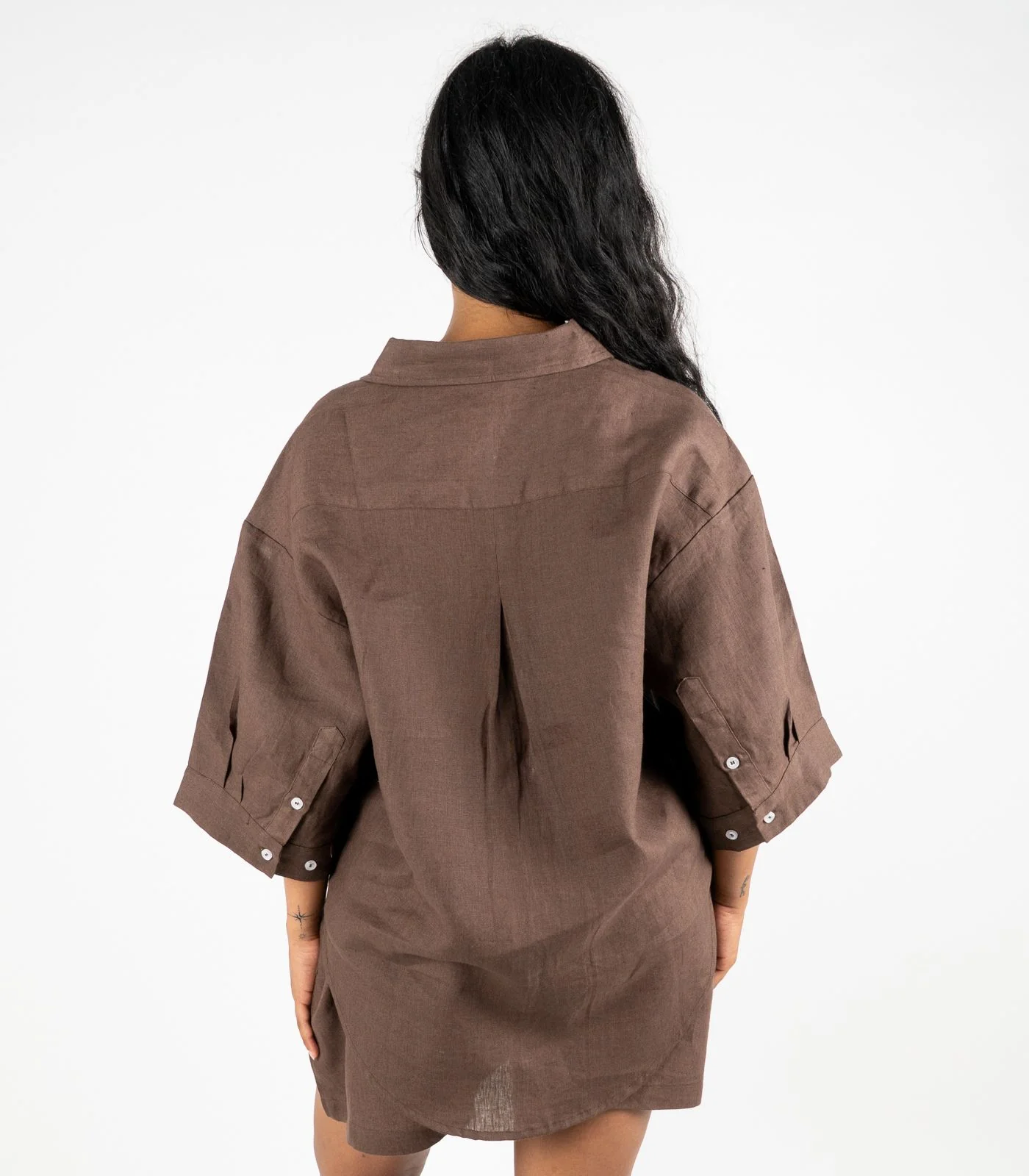 Organic Linen Lounge Shirt - Image 8