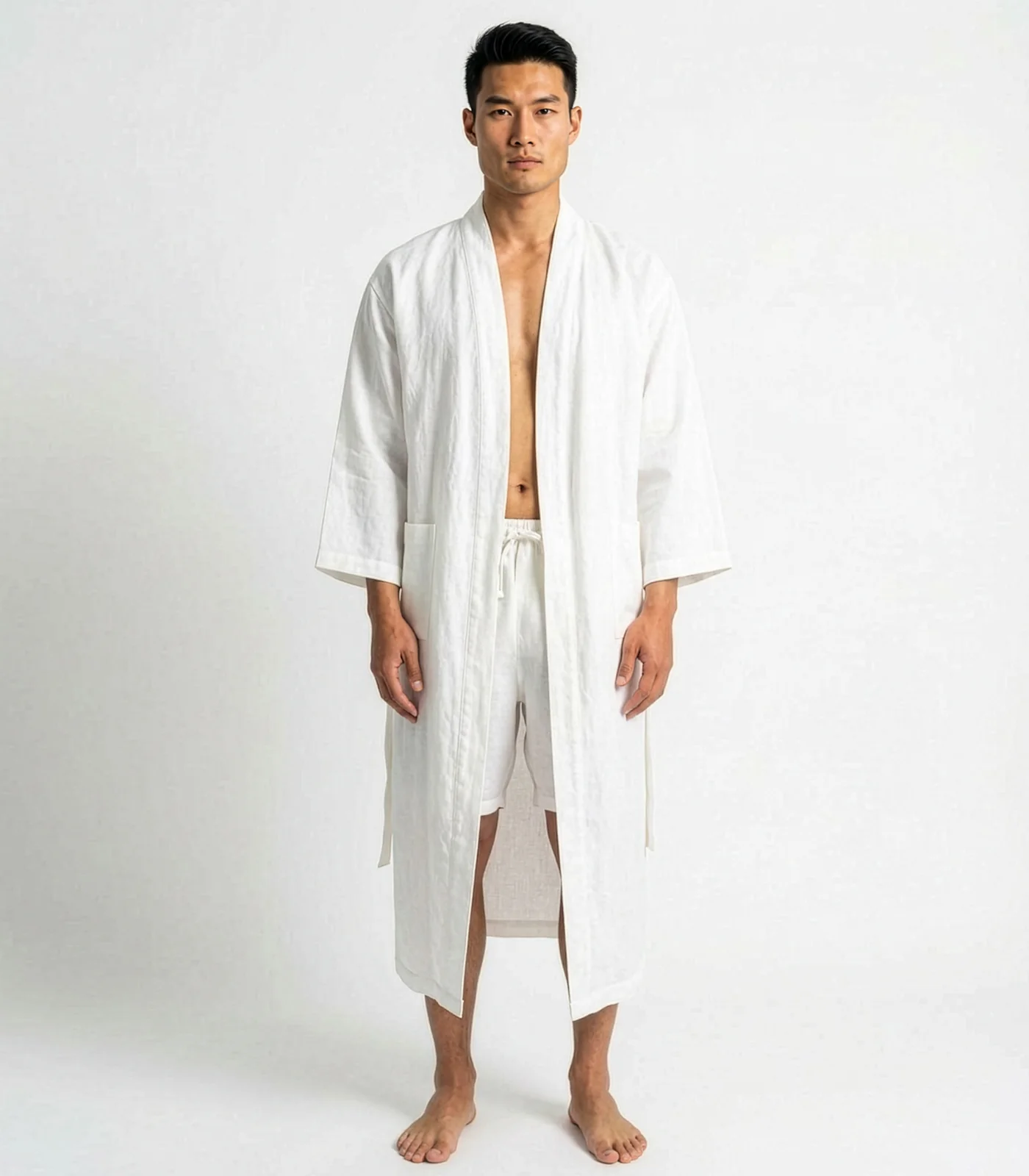 Organic Linen Robe - Image 12