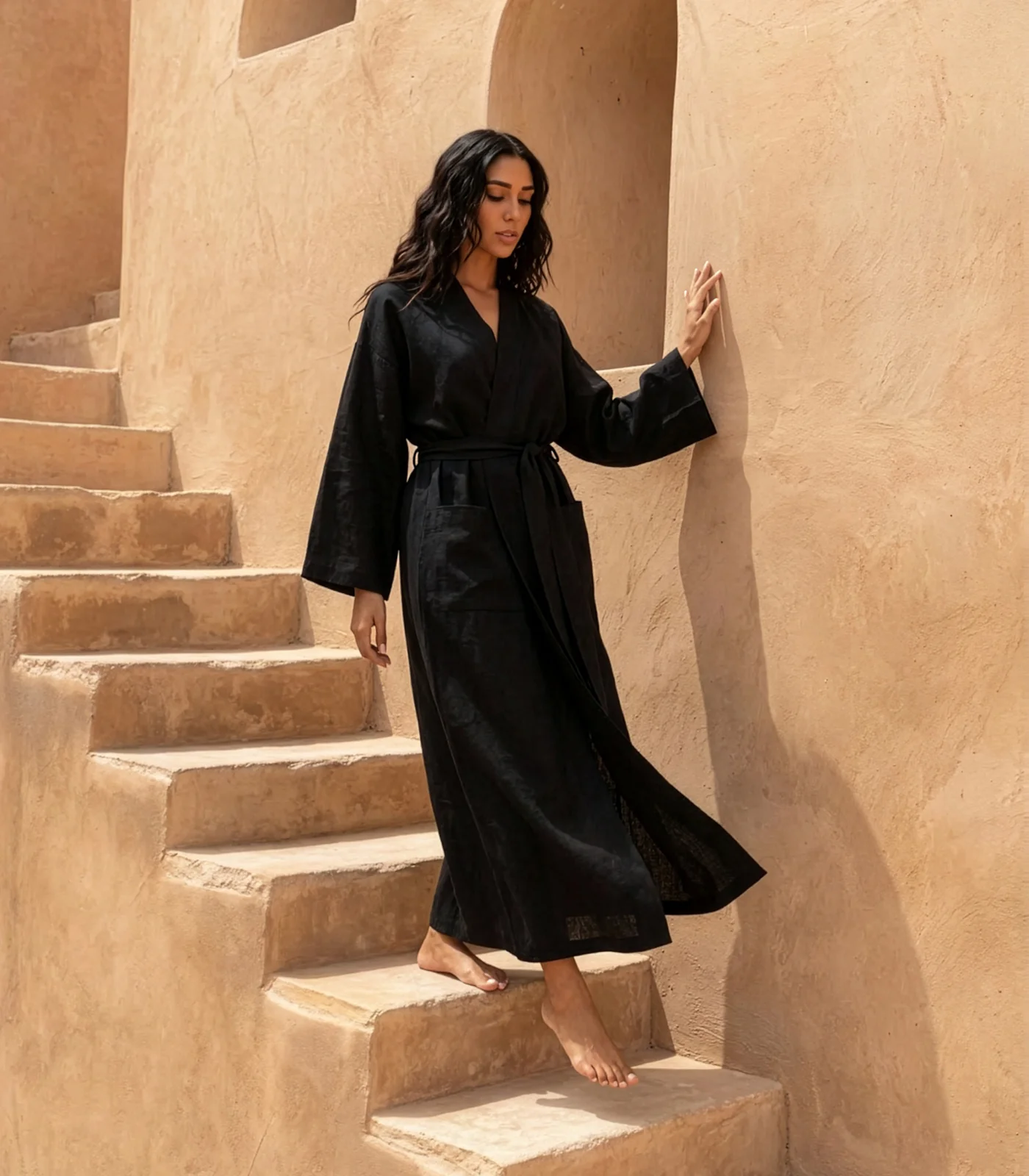 Organic Linen Robe - Image 15