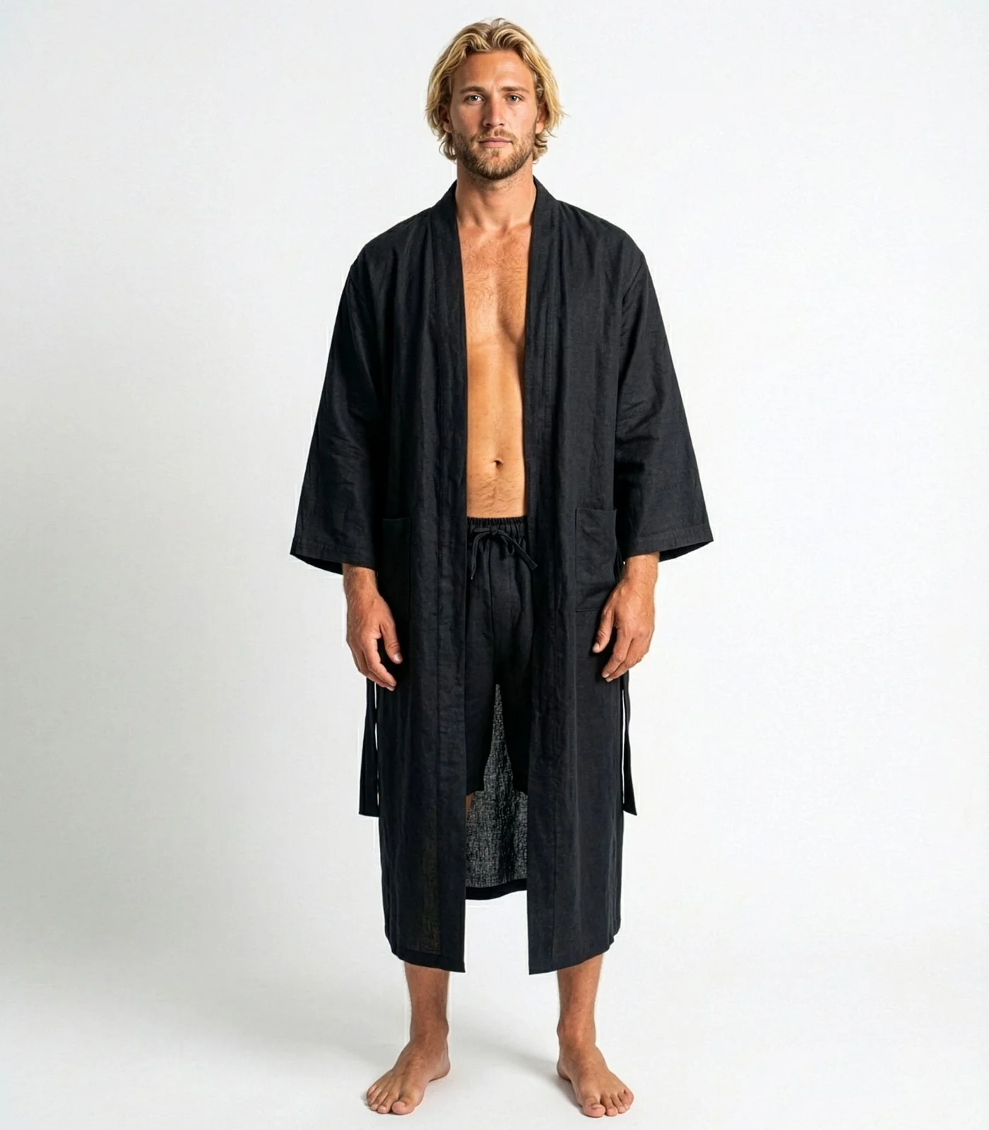 Organic Linen Robe - Image 21