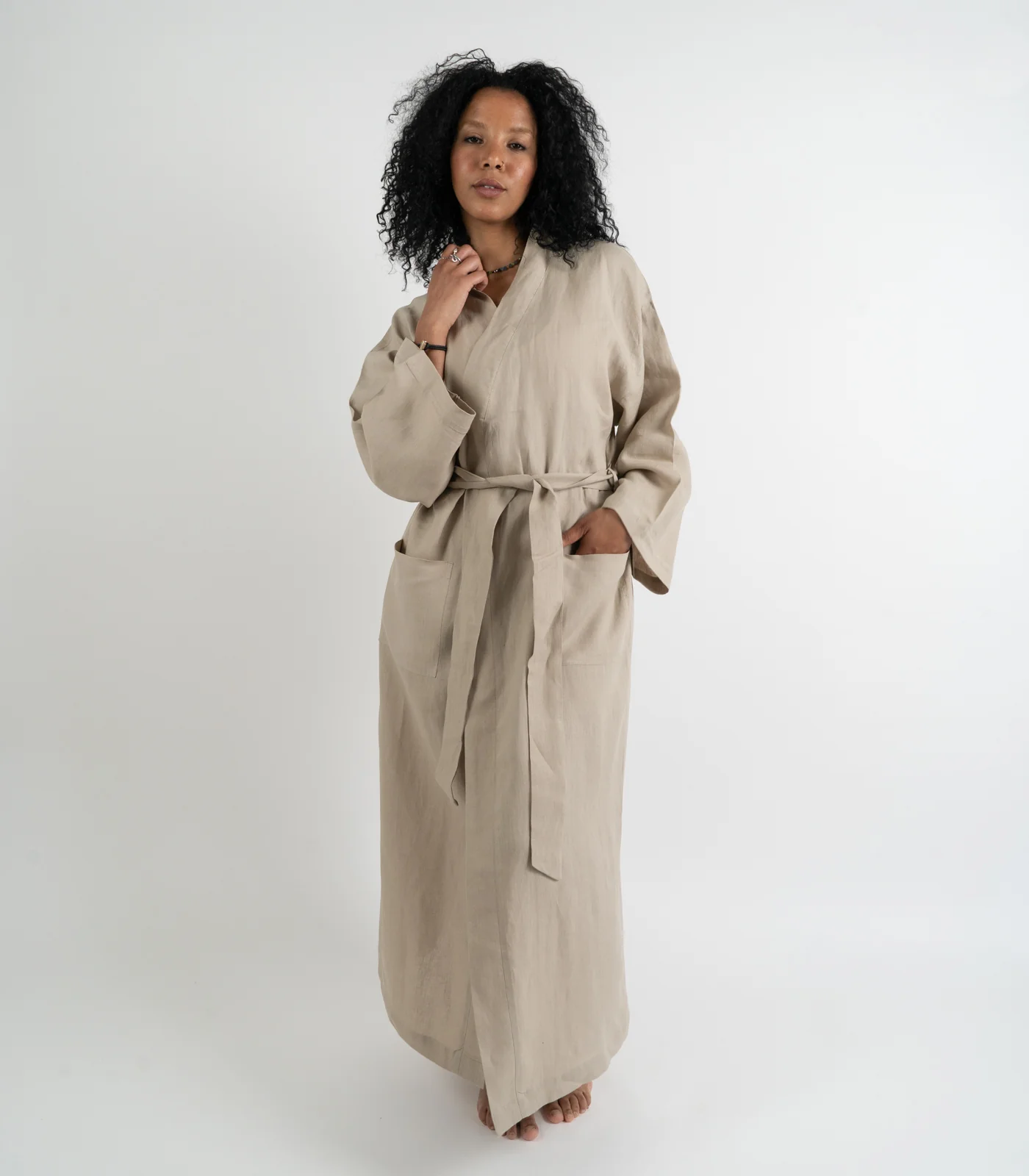 Organic Linen Robe - Image 22