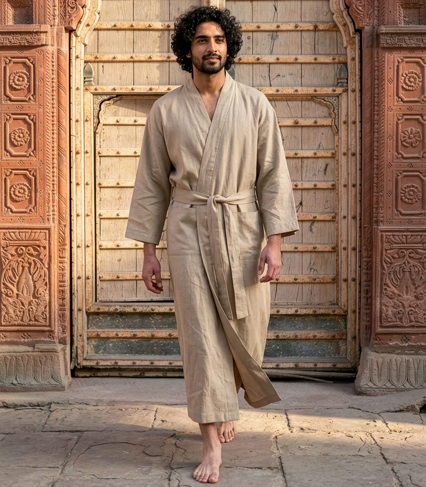 Organic Linen Robe - Image 29