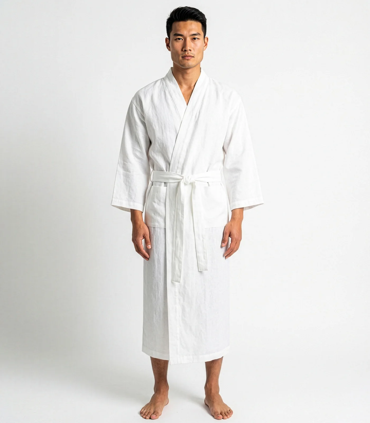 Organic Linen Robe - Image 7