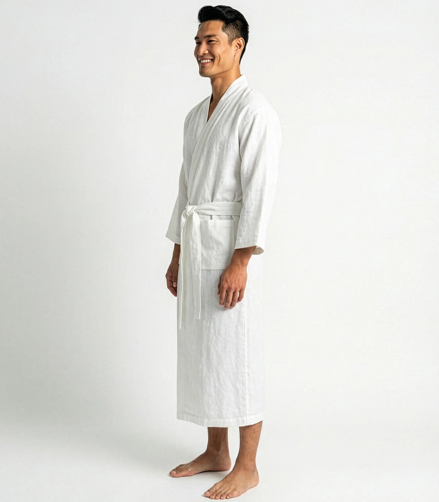 Organic Linen Robe - Image 8