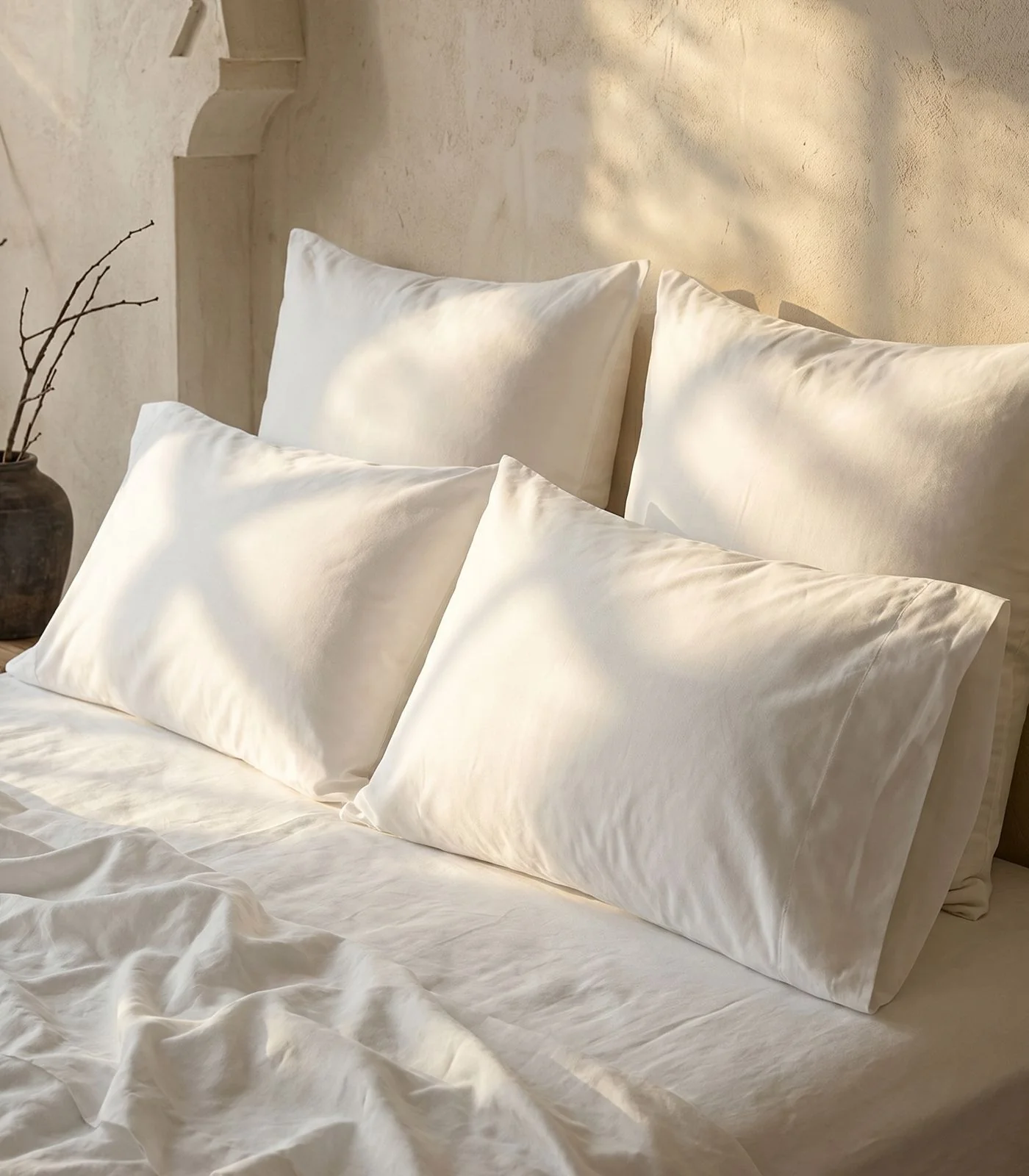 Organic Cotton Percale Pillow Cases (pair) - Image 3