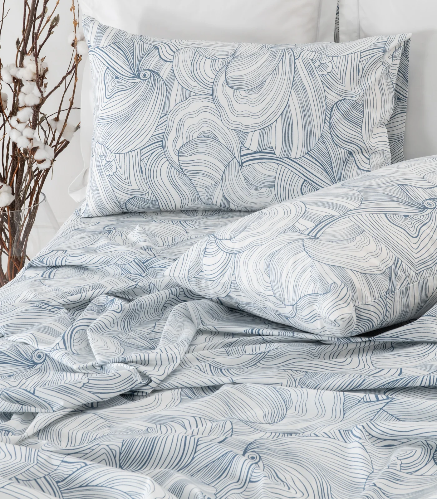 Organic Cotton Percale Pillow Cases (Pair) - Limited Edition - Image 5
