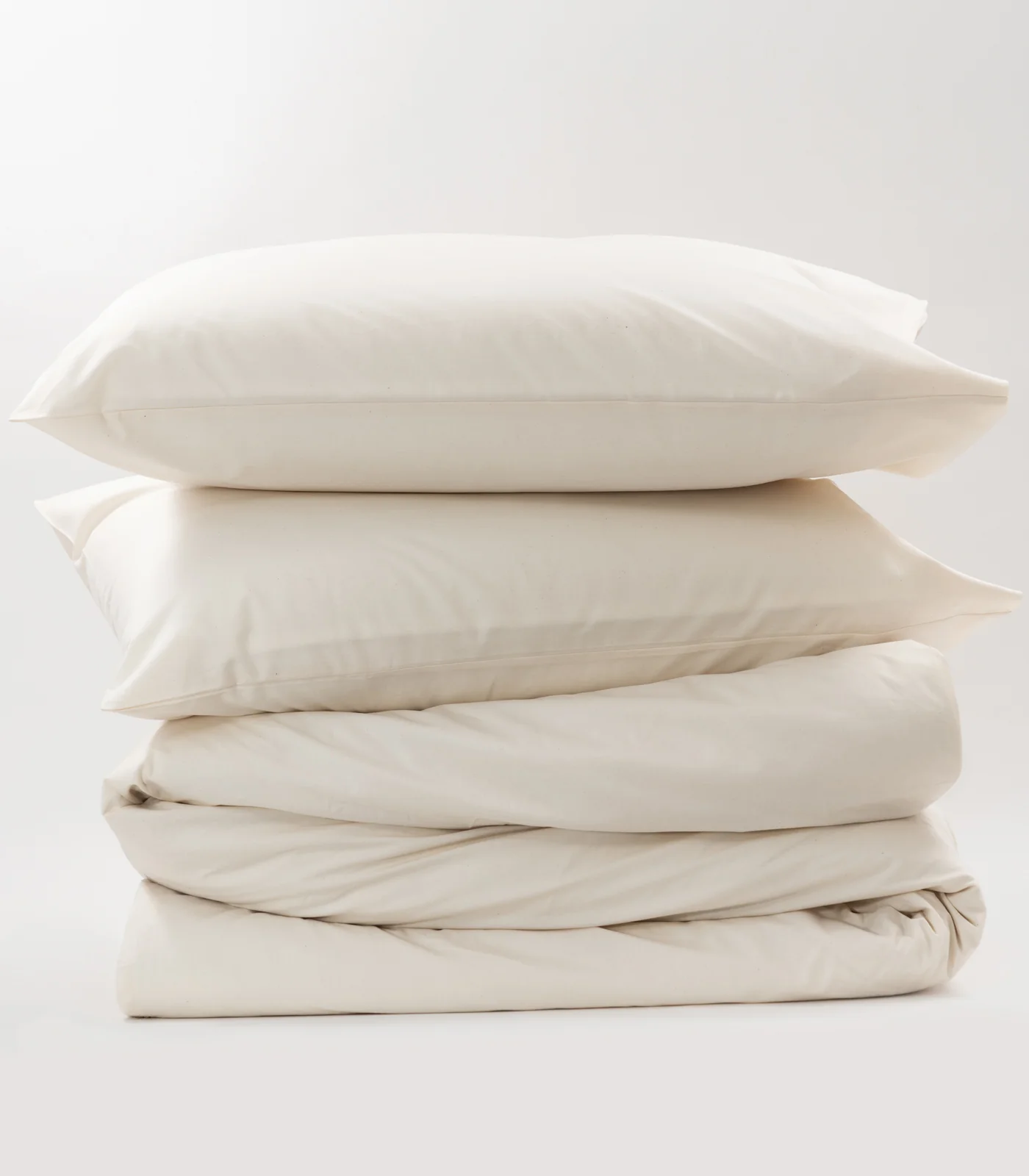 Organic Cotton Percale Plain Quilt Cover Set - Image 19
