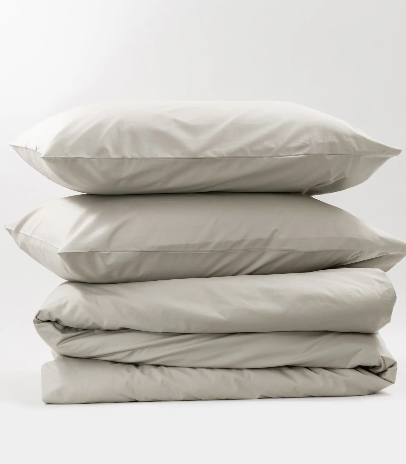 Organic Cotton Percale Plain Quilt Cover Set - Image 24