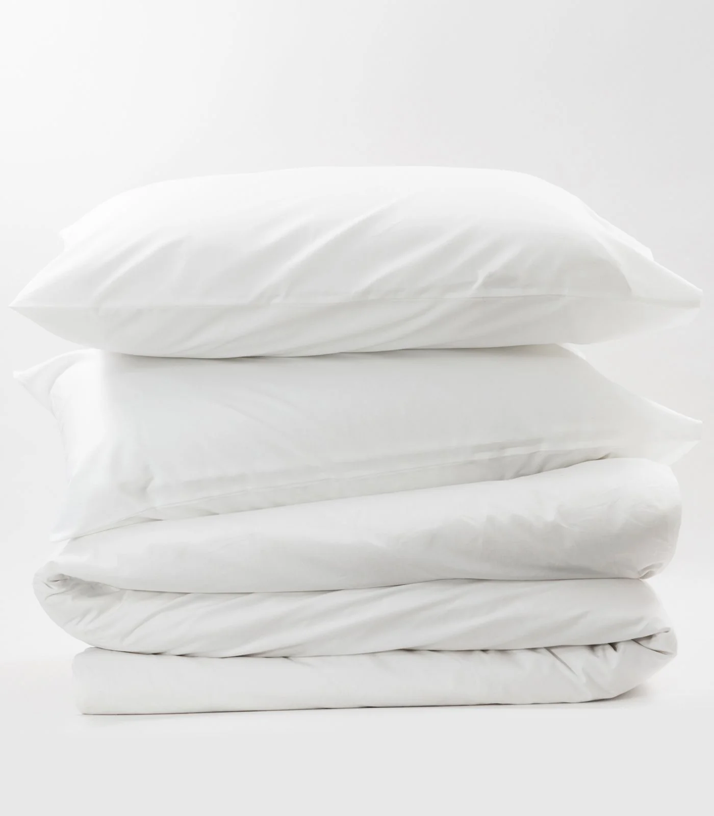 Organic Cotton Percale Plain Quilt Cover Set - Image 4