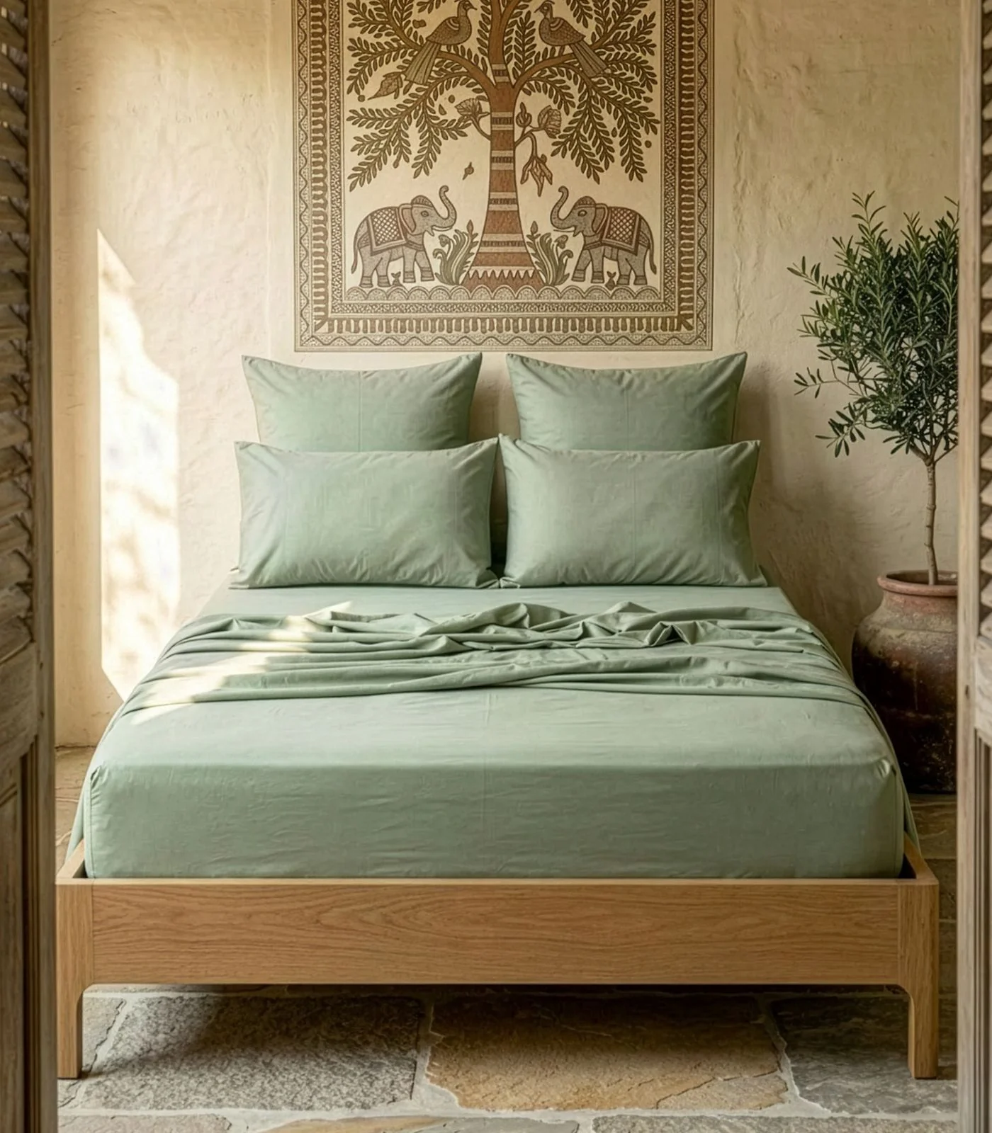 Organic Cotton Percale Sheet Set - Image 13