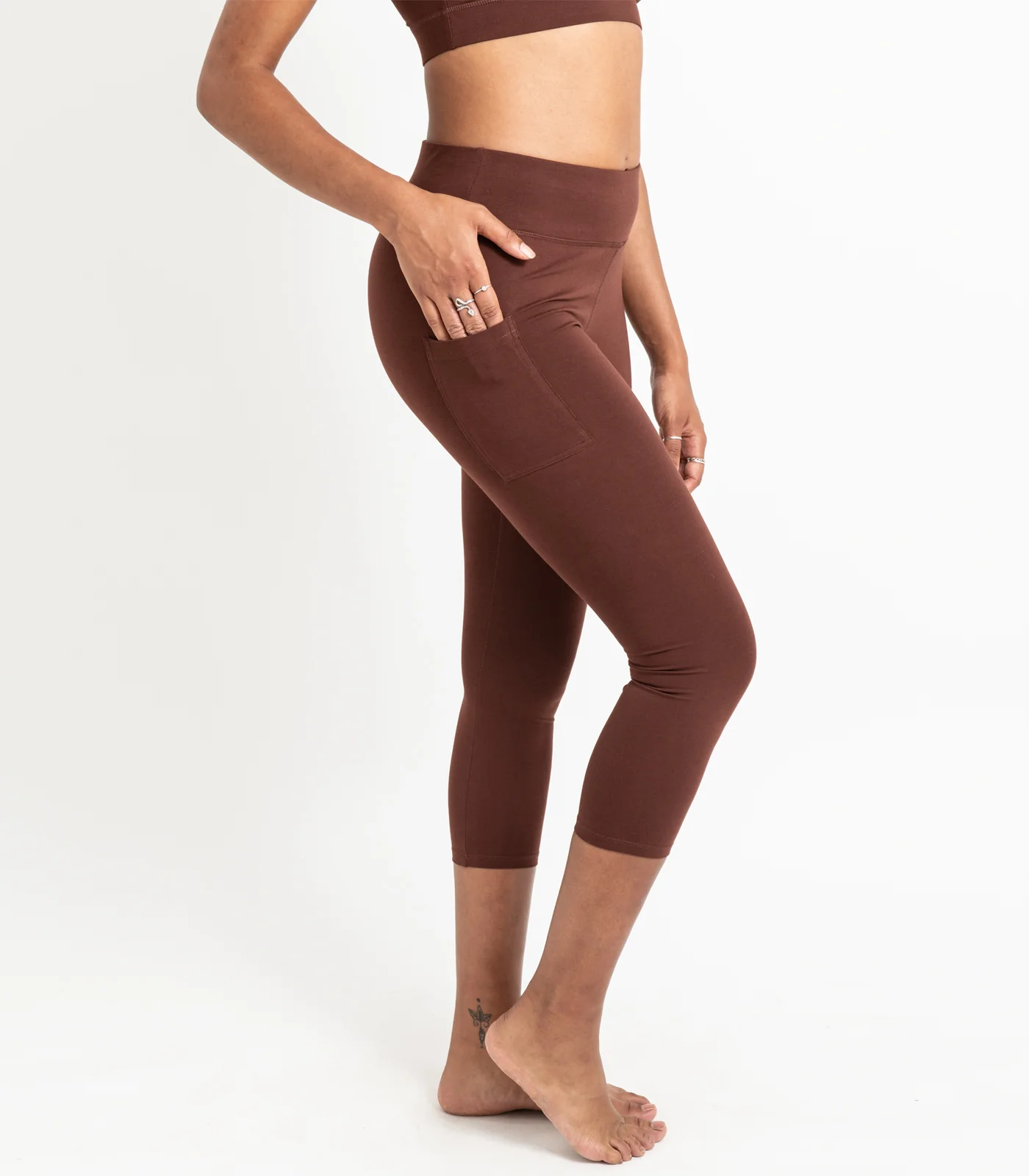 Organic Cotton Pocket 3/4 Leggings - Image 10