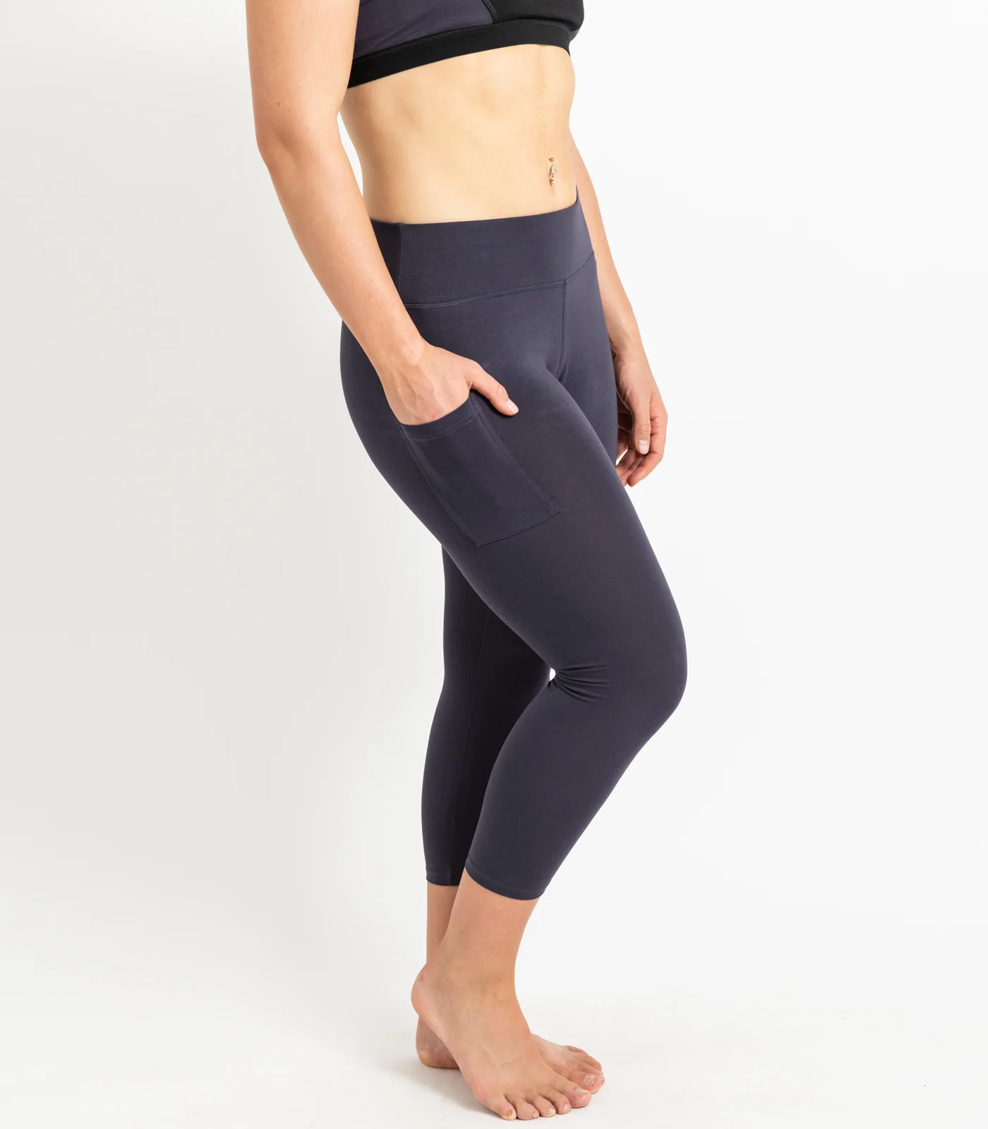 Organic Cotton Pocket 3/4 Leggings - Image 3
