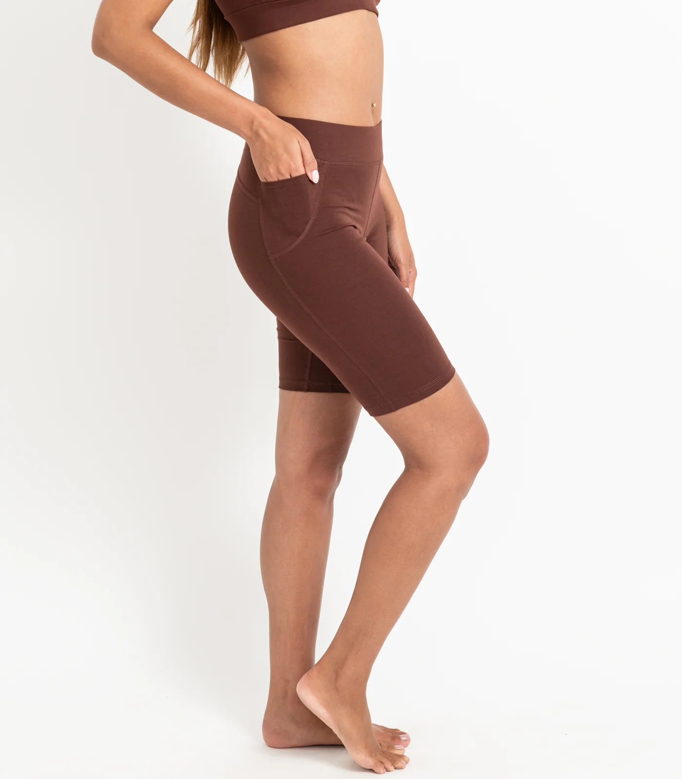 Organic Cotton Pocket Long Bike Shorts - Image 9