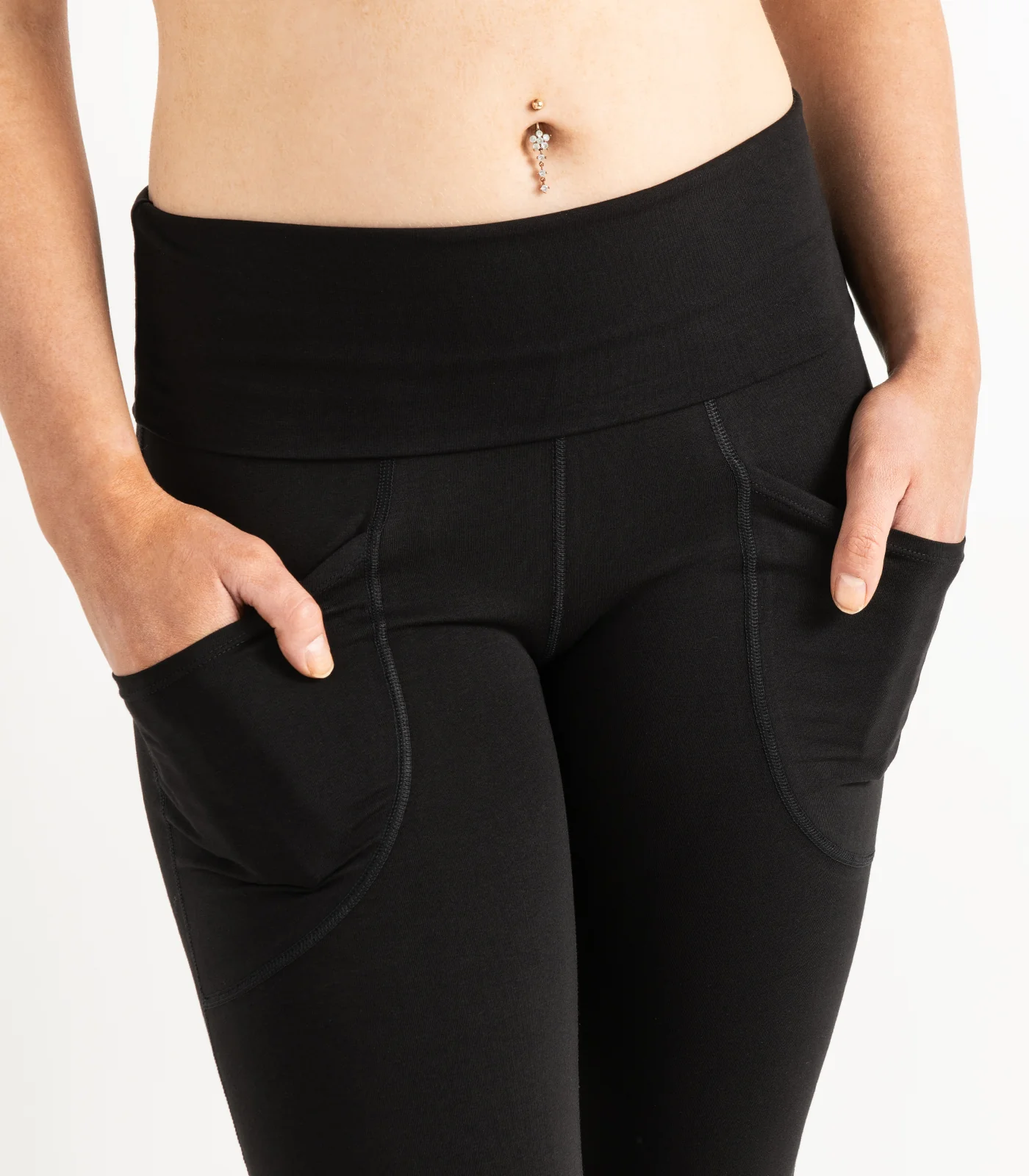 Organic Cotton Pocket Wide Leg Leggings - Image 10