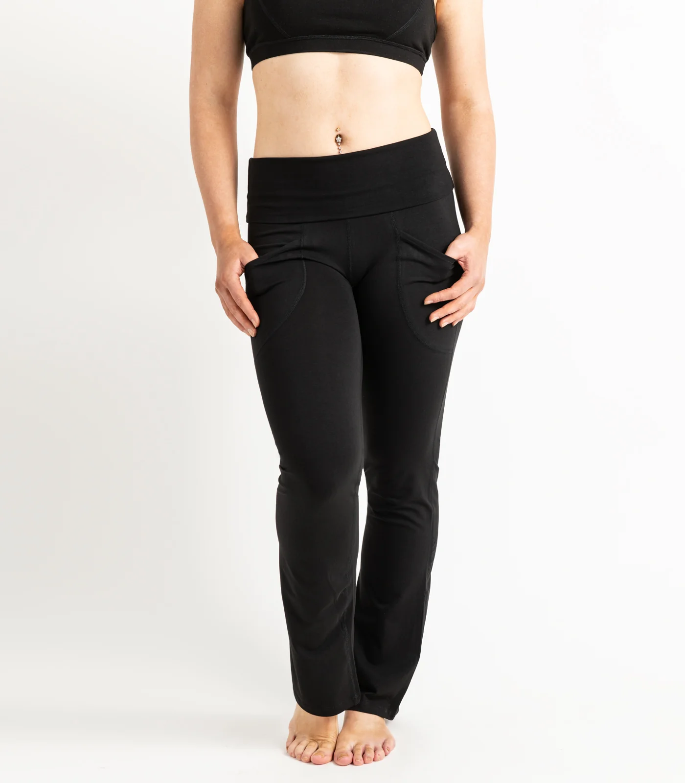 Organic Cotton Pocket Wide Leg Leggings - Image 7