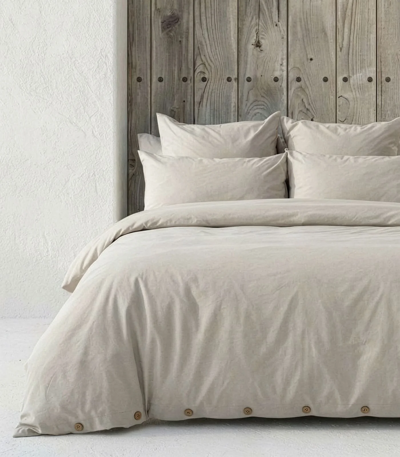 Organic Cotton Sateen Plain Quilt Cover Set - Image 11