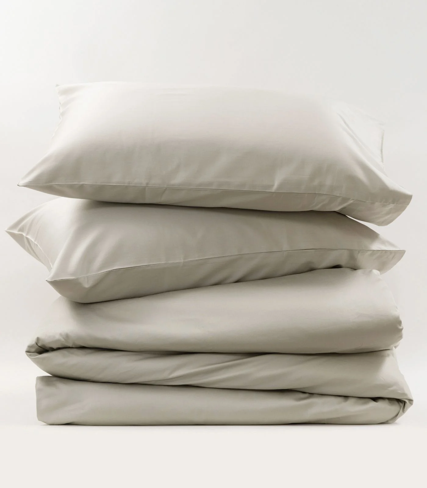Organic Cotton Sateen Plain Quilt Cover Set - Image 13