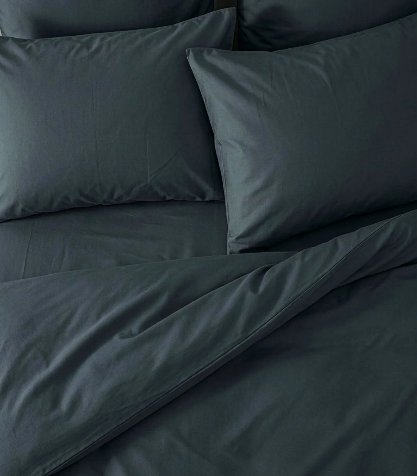 Organic Cotton Sateen Plain Quilt Cover Set - Image 24