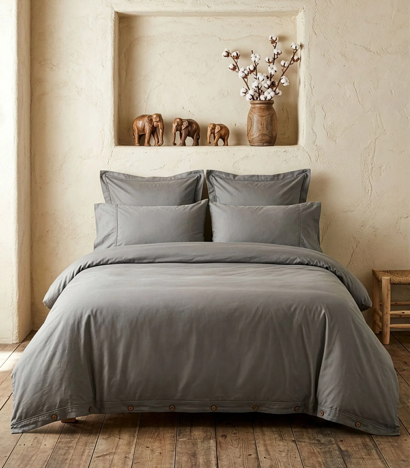 Organic Cotton Sateen Quilt Cover Set - Luxe - Image 6