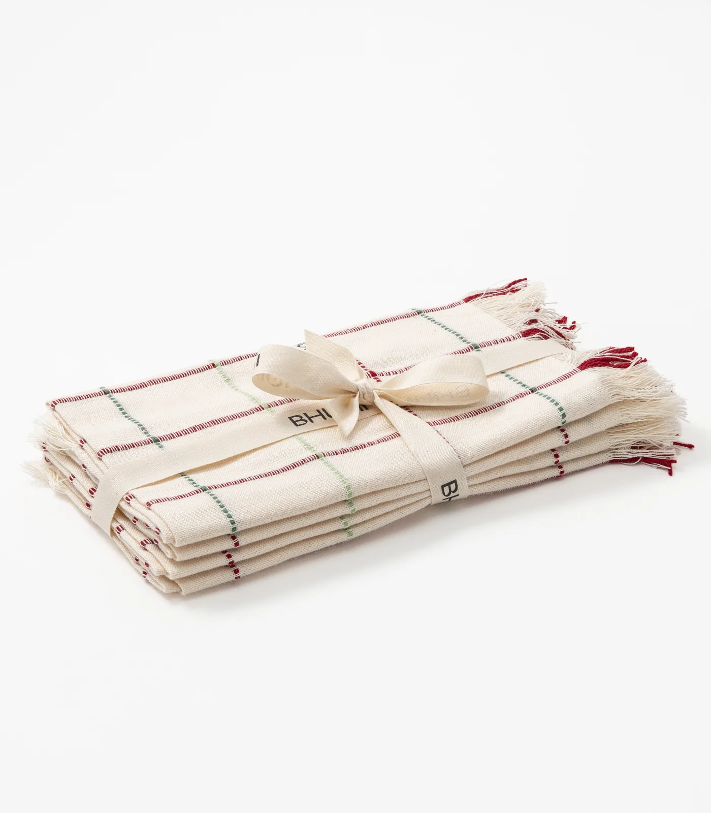 Organic Cotton Square Ribbed Placemat & Napkin Set (4 Pack Placemats + 4 Pack Napkins) - Image 10