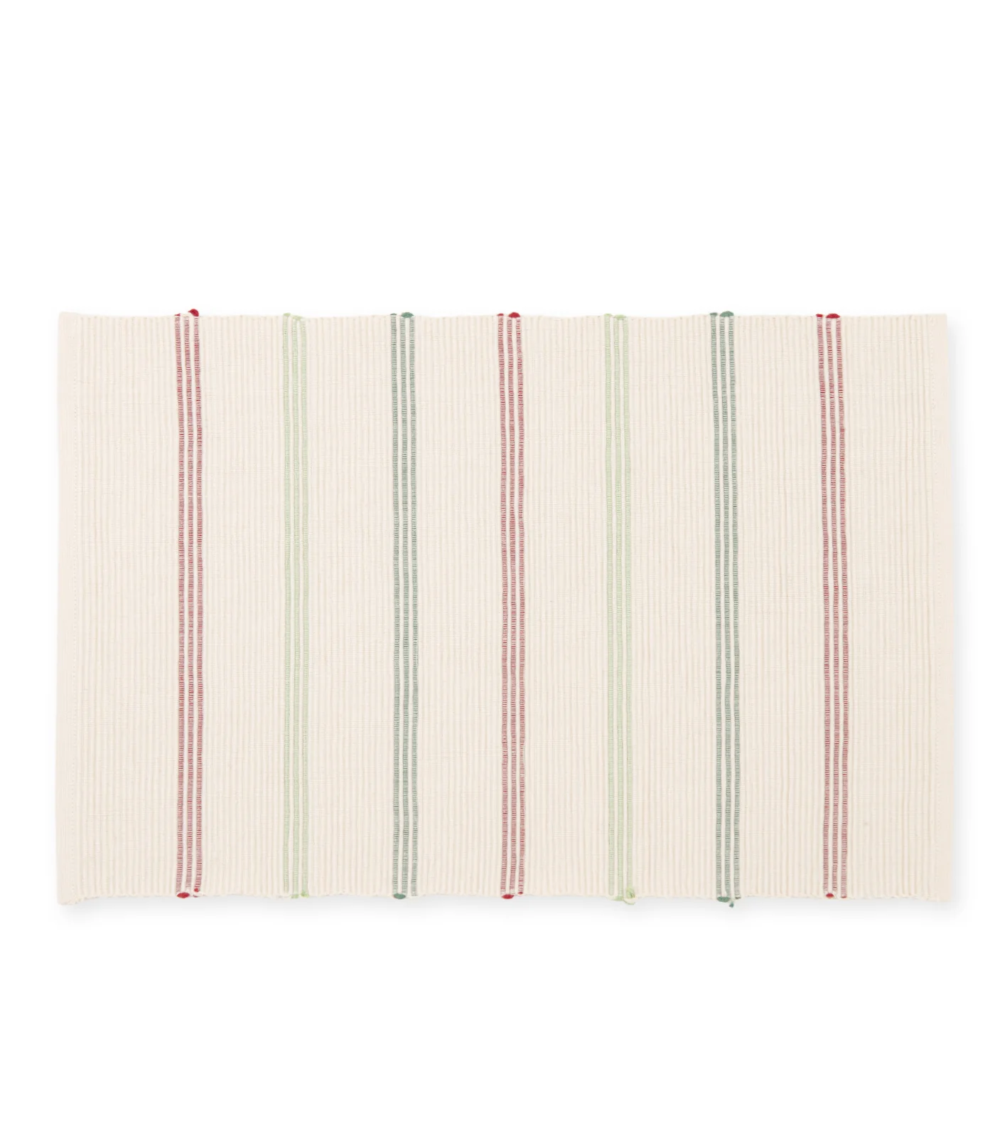 Organic Cotton Stripe Ribbed Placemat & Napkin Set (4 Pack Placemats + 4 Pack Napkins) - Image 5
