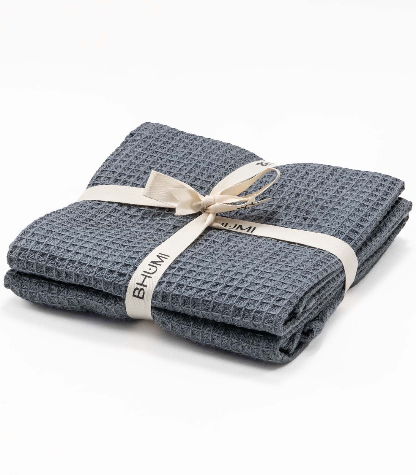 Organic Cotton Tea Towels - Waffle (2 Pack) - Image 6